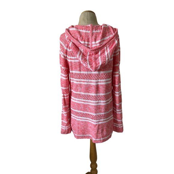 Tommy Bahama Women's M Anacapa Marled Knit Linen Blend Hoodie - Picture 4 of 12